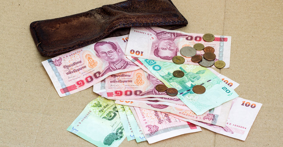Thailand Reiseinformationen Währung Baht in Noten