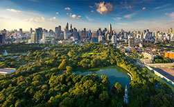 Park, Bangkok, Stimmung Thailand Urlaub Bangkok - Lumpini Park