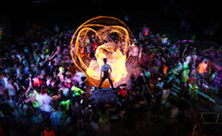 Thailand Fullmoon Feuershow Strand Koh Kood Thailand Fullmoon Party Feuershow Strand
