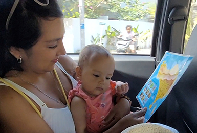Reisen im Auto mit Baby in Bali
