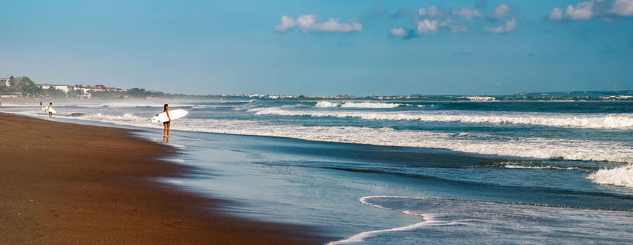 Canggu Bali Strand für Surfer
