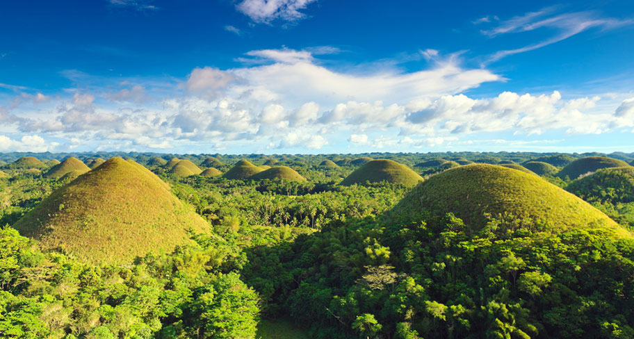 Chocolate Hills Bohol Traumlandschaft Philippinen