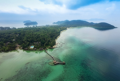 Koh Mak Insel Thailand Aerial