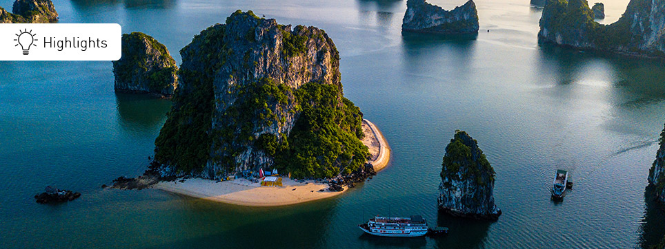 Vietnam Reisen Highligts: Halong Bay